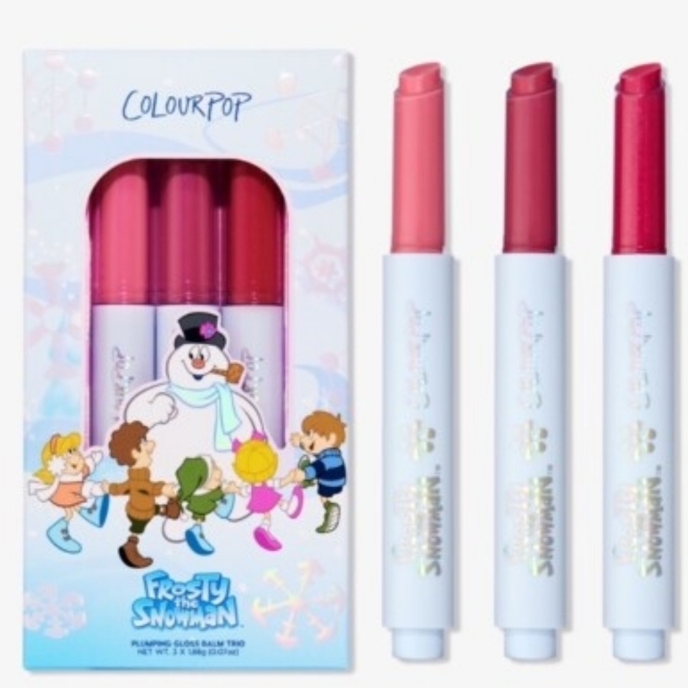 ColourPop Frosty Snowman Lip Plumping Tinted Gloss Balm Trio